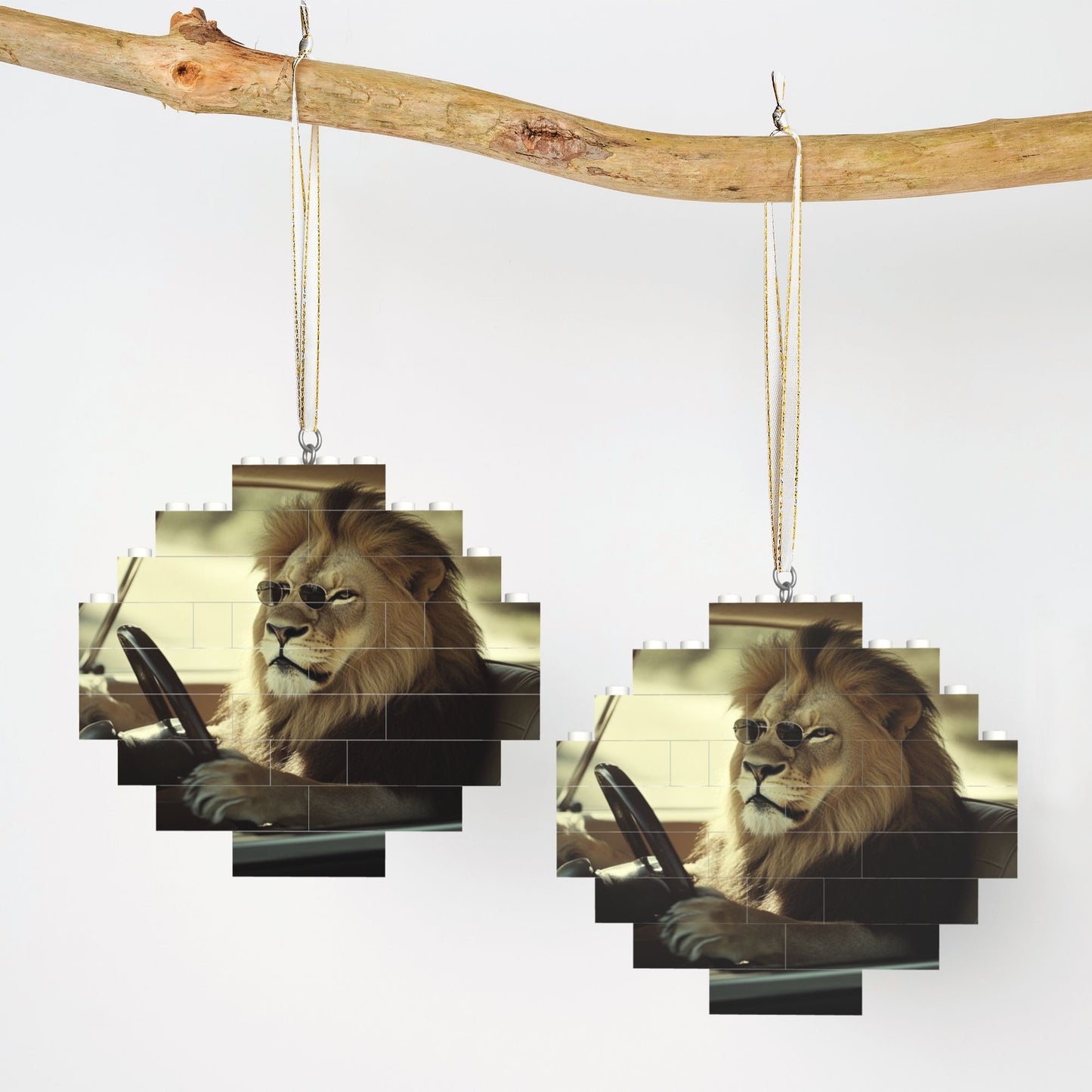 Lion Theme Hanging Puzzle Blocks - Creative Home & Holiday Decoration